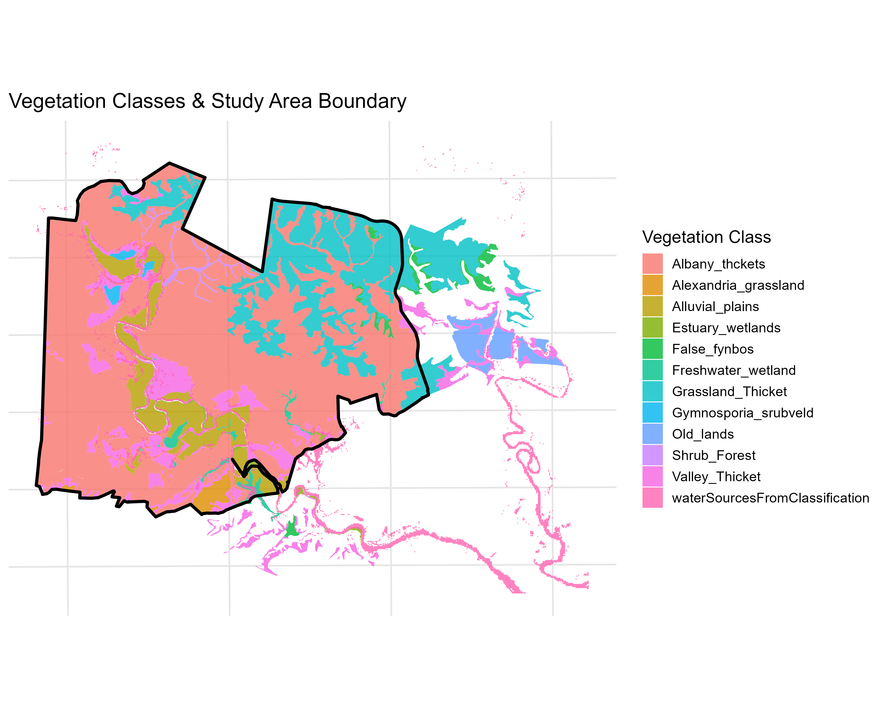 Vegetation and Fence Map